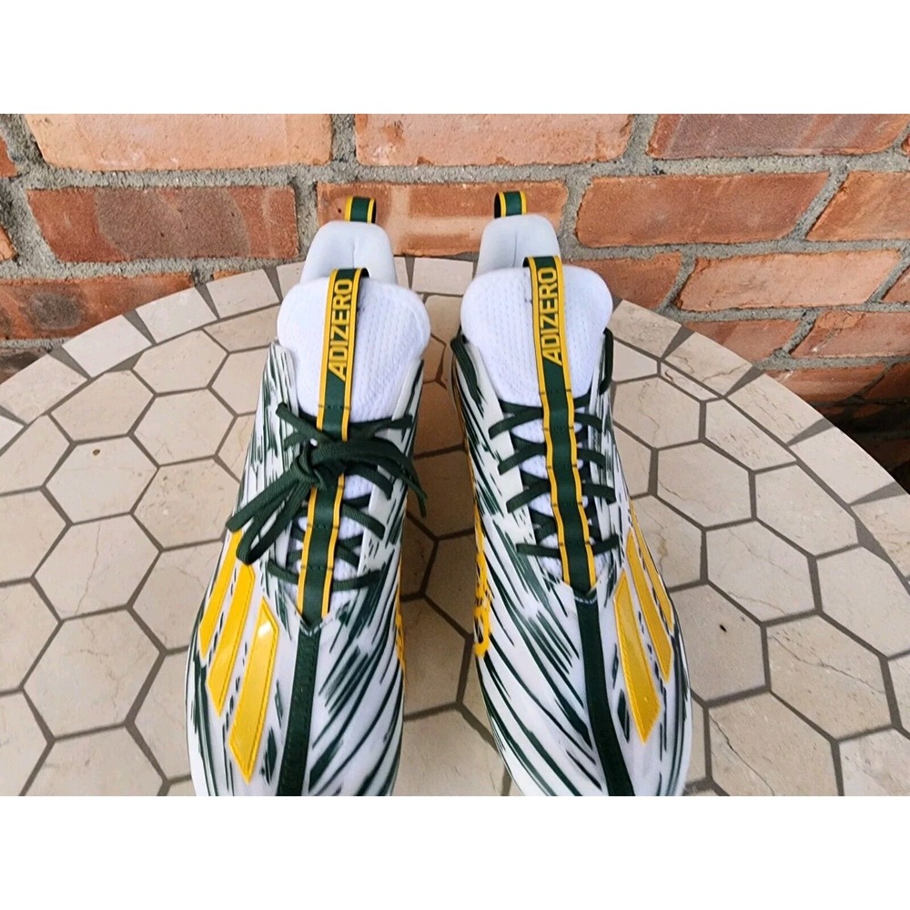 Adidas Adizero Primeknit Oregon Ducks Greenbay Packers Football Cleats Size 13 - Picture 4 of 11